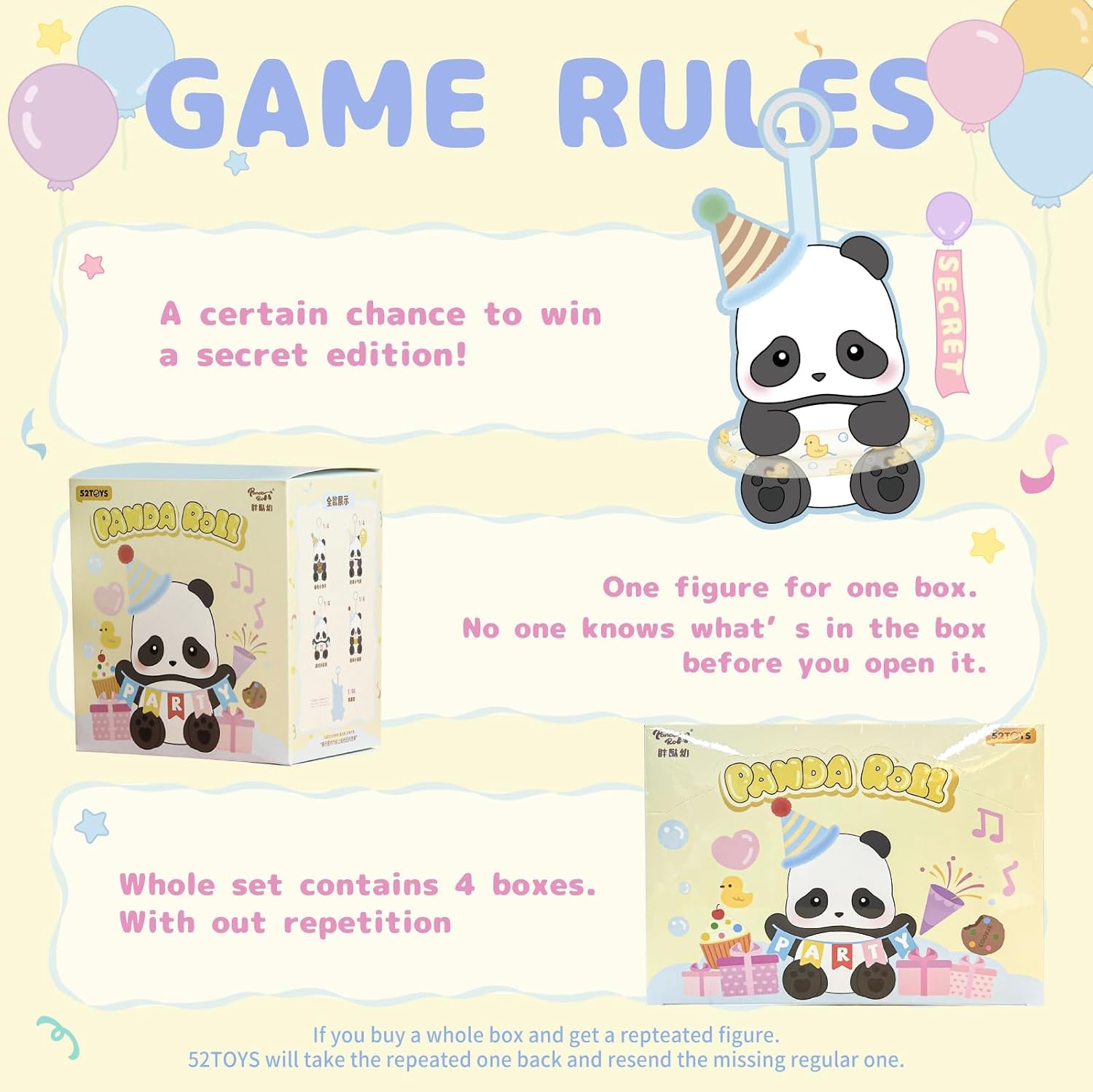 52TOYS Panda Roll Party Series Blind Box